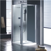  Showers LF1801CL Bathware Bathroom Silver M6 Smart Pivot Shower Screen - Front And Return