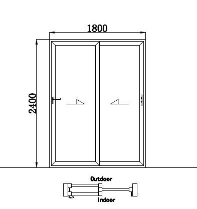 Lfd02 80 Series 3 Track 2 Panels Aluminum Sliding Patio Door With Security Screen 1 8 W X2 4 H Shenzhen Taijunhao Trading Co Ltd - Standard Patio Sliding Door Measurements